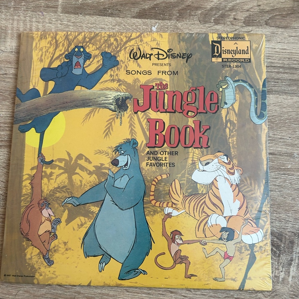Walt Disney Songs From The Jungle Book Sealed Vinyl Record LP 1967